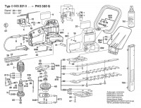 Bosch 0 603 221 842 PHS 560 G Hedge Trimmer 240 V / GB Spare Parts PHS560G